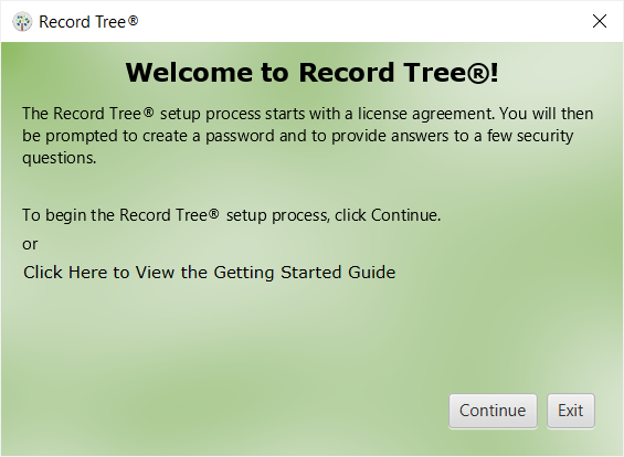 Household Management Software - Welcome - Record Tree®