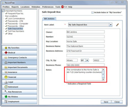 Keeping Records  – Special Notes - Record Tree® Home Record Software